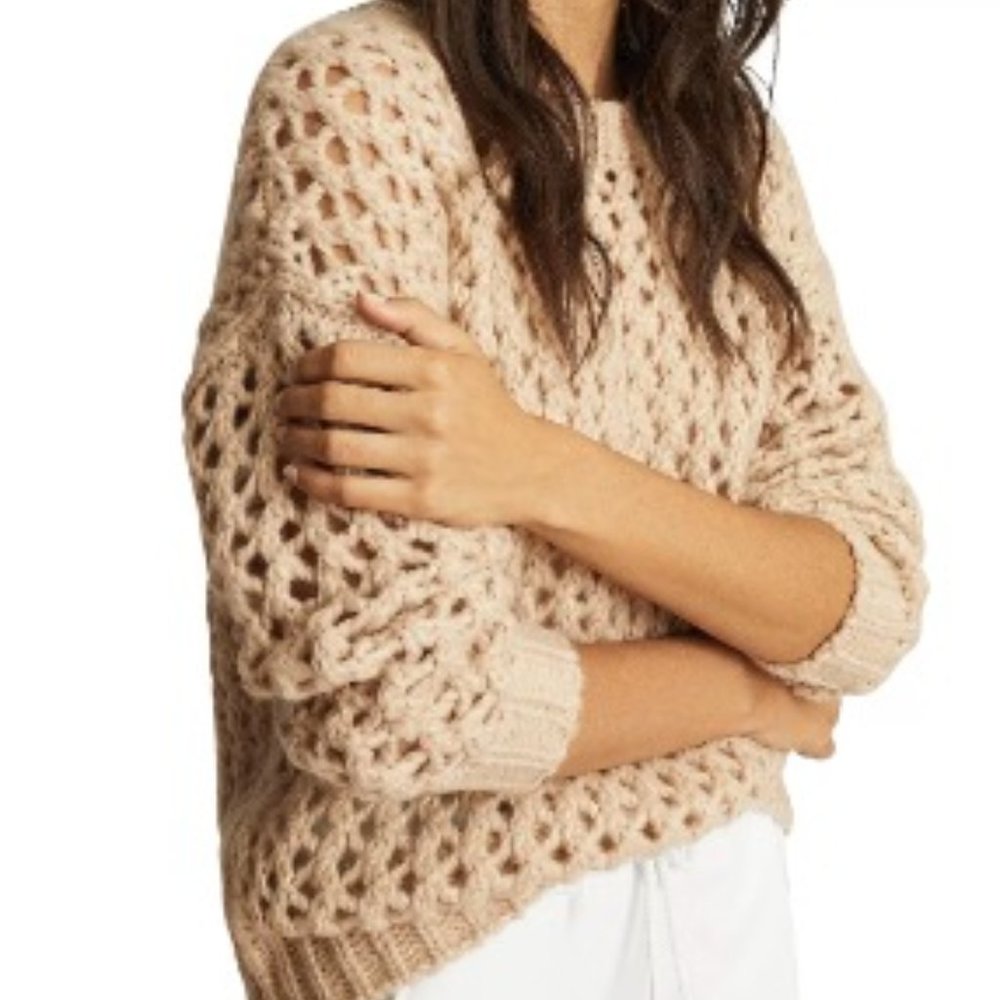 REISS Natalie Open Stitch Sweater Size XS